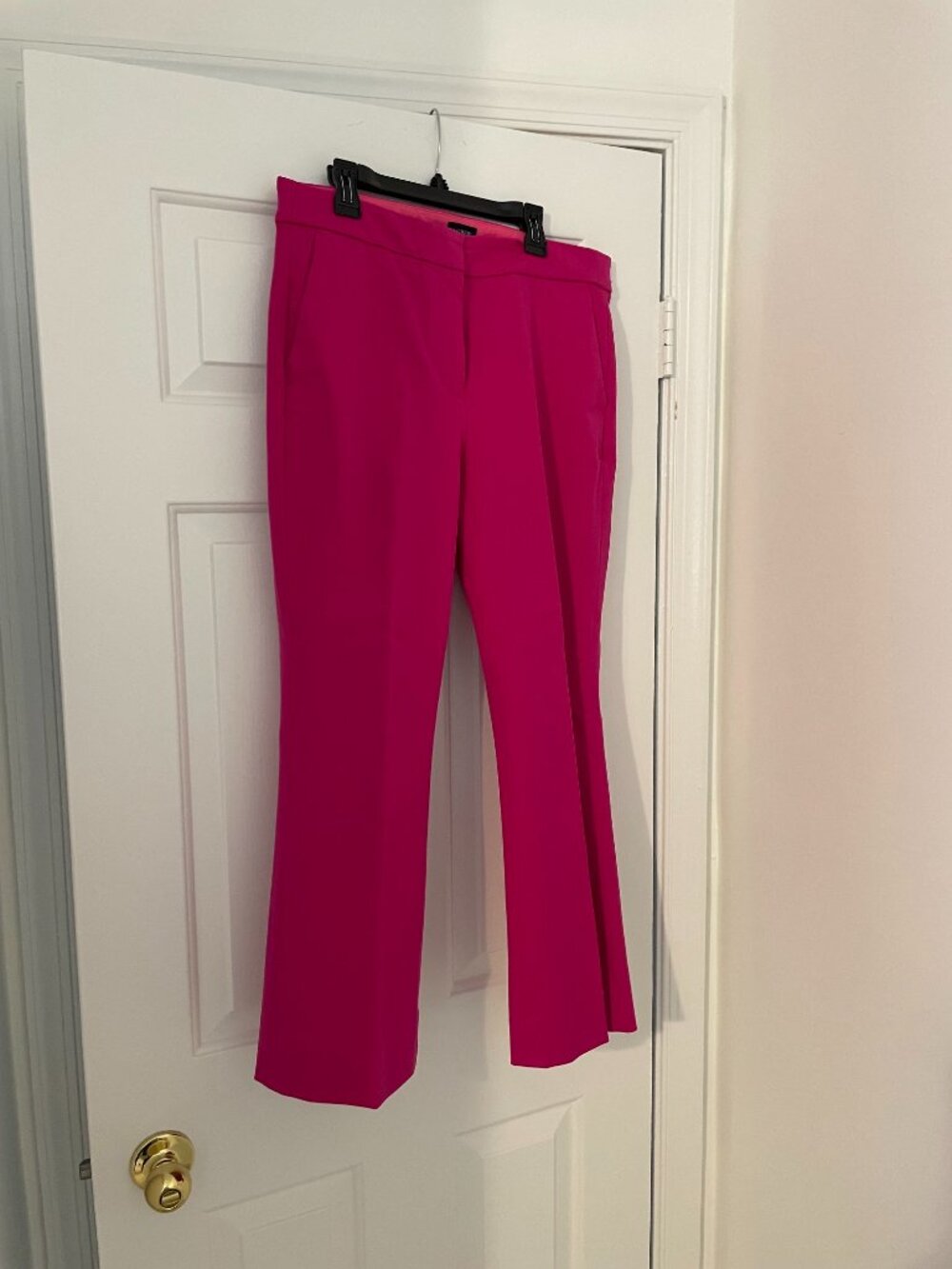 Pink J Crew cropped pants
